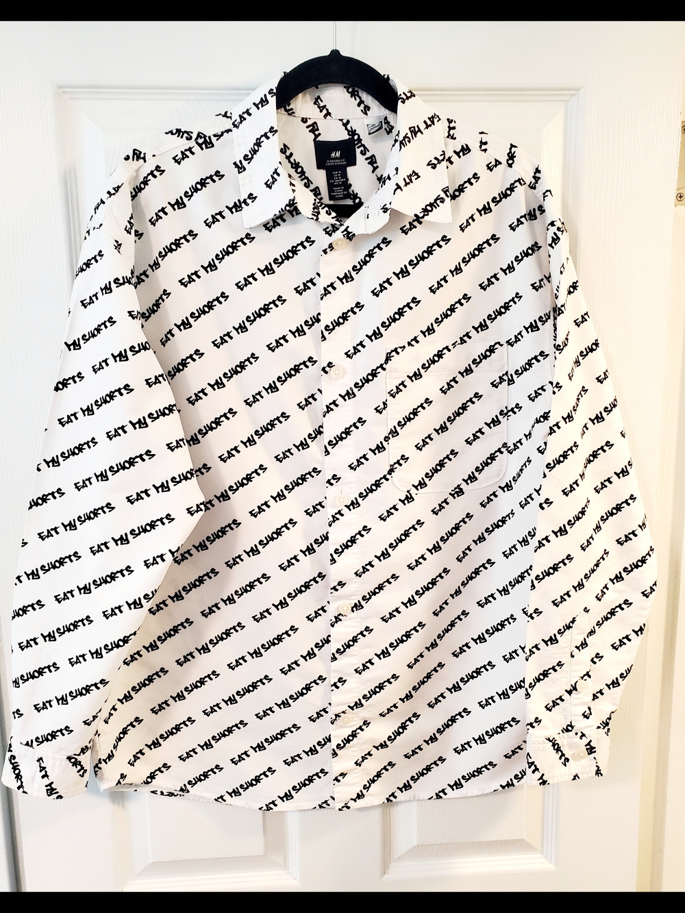 H&M Shirt Simpson's White Button-Down Cotton